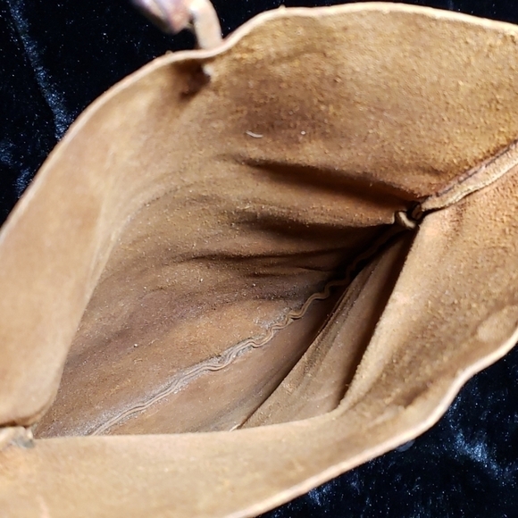 VTG Tooled Leather Hippie BoHo Shoulder Bag - Picture 5 of 8